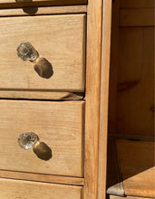 Load image into Gallery viewer, Victorian Solid Pine Triple Wardrobe 6 drawer commode