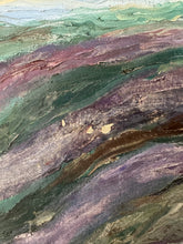 Load image into Gallery viewer, Vintage Abstract Seaside Painting | Abstract Painting on Canvas | Vintage Seaside Painting