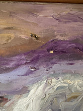 Load image into Gallery viewer, Vintage Abstract Seaside Painting | Abstract Painting on Canvas | Vintage Seaside Painting