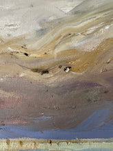 Load image into Gallery viewer, Vintage Abstract Seaside Painting | Abstract Painting on Canvas | Vintage Seaside Painting