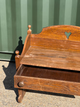 Load image into Gallery viewer, Vintage Oak Love Heart Dressing Table