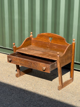 Load image into Gallery viewer, Vintage Oak Love Heart Dressing Table