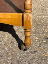 Load image into Gallery viewer, Antique French Oak Wavy Drinks Trolley