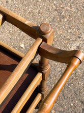 Load image into Gallery viewer, Antique French Oak Wavy Drinks Trolley