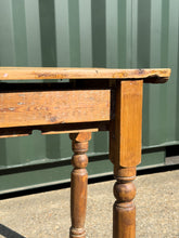 Load image into Gallery viewer, Victorian English Pine Farmhouse Hallway Console Table
