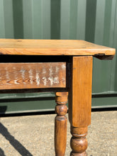Load image into Gallery viewer, Victorian English Pine Farmhouse Hallway Console Table