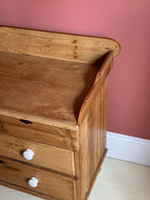 Load image into Gallery viewer, Antique Victorian French Pine Dresser | Chest Of Drawers | Washstand