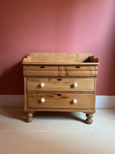 Load image into Gallery viewer, Antique Victorian French Pine Dresser | Chest Of Drawers | Washstand