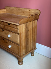 Load image into Gallery viewer, Antique Victorian French Pine Dresser | Chest Of Drawers | Washstand