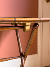 Load image into Gallery viewer, Antique French 19th Century Faux Bamboo Folding Table