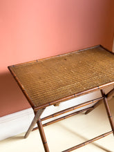 Load image into Gallery viewer, Antique French 19th Century Faux Bamboo Folding Table