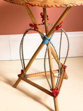 Load image into Gallery viewer, French Designer Wicker Rattan Side Table by Iconic Design Duo Adrien Audoux and Frida Minet