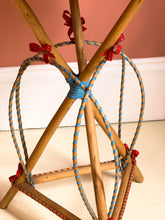 Load image into Gallery viewer, French Designer Wicker Rattan Side Table by Iconic Design Duo Adrien Audoux and Frida Minet