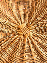 Load image into Gallery viewer, French Designer Wicker Rattan Side Table by Iconic Design Duo Adrien Audoux and Frida Minet