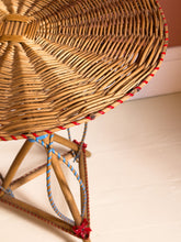 Load image into Gallery viewer, French Designer Wicker Rattan Side Table by Iconic Design Duo Adrien Audoux and Frida Minet