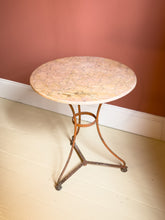 Load image into Gallery viewer, Antique French Orange Marble Bistro Table