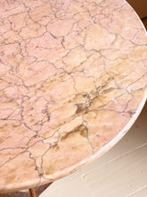 Load image into Gallery viewer, Antique French Orange Marble Bistro Table