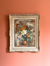 Load image into Gallery viewer, A large Antique Floral Still Oil Life Painting
