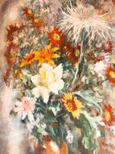 Load image into Gallery viewer, A large Antique Floral Still Oil Life Painting