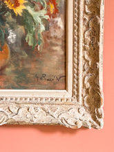 Load image into Gallery viewer, A large Antique Floral Still Oil Life Painting