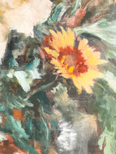 Load image into Gallery viewer, A large Antique Floral Still Oil Life Painting