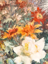 Load image into Gallery viewer, A large Antique Floral Still Oil Life Painting