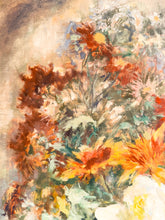 Load image into Gallery viewer, A large Antique Floral Still Oil Life Painting