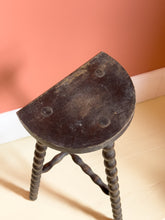 Load image into Gallery viewer, Antique French Demilune Bobbin Stool