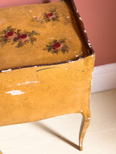 Load image into Gallery viewer, Antique French Shabby Chic Floral Bedside Table