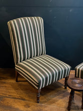 Load image into Gallery viewer, Pair of Antique 19th Century French Napoleon Slipper Armchairs