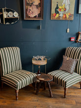 Load image into Gallery viewer, Pair of Antique 19th Century French Napoleon Slipper Armchairs