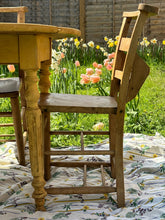 Load image into Gallery viewer, Set of Four Antique Wooden Church Chapel Chairs