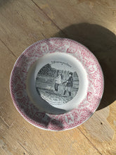 Load image into Gallery viewer, Small Antique French Plate with Pink Edges