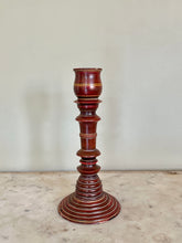 Load image into Gallery viewer, Vintage Wooden Candlestick Holder