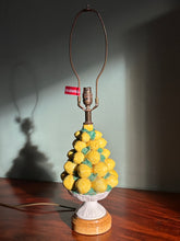 Load image into Gallery viewer, Vintage Italian Lemon Majolica Topiary lamp