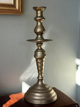 Load image into Gallery viewer, Large French Brass Candlestick Holder