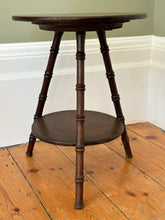 Load image into Gallery viewer, Faux Bamboo Wooden Side Table