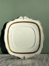 Load image into Gallery viewer, Antique Gold and White Art Deco Plate