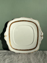 Load image into Gallery viewer, Antique Gold and White Art Deco Plate