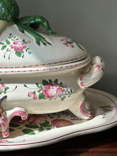 Load image into Gallery viewer, Antique French Hand-Painted Faience Soup Tureen