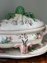 Load image into Gallery viewer, Antique French Hand-Painted Faience Soup Tureen