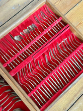 Load image into Gallery viewer, Vintage 1970s Bamboo Bronze Cutlery Set