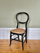 Load image into Gallery viewer, 19th Century Ebonised Gilt Mother of Pearl Chair