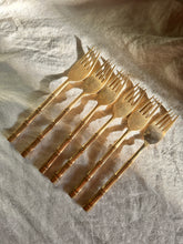 Load image into Gallery viewer, Vintage 1970s Bamboo Bronze Cutlery Set (133 pieces)