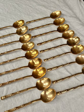 Load image into Gallery viewer, Vintage 1970s Bamboo Bronze Cutlery Set (133 pieces)