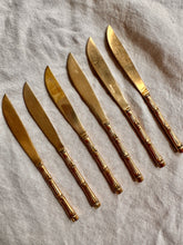 Load image into Gallery viewer, Vintage 1970s Bamboo Bronze Cutlery Set (133 pieces)