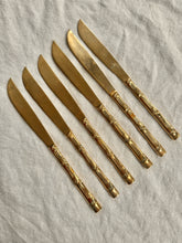 Load image into Gallery viewer, Vintage 1970s Bamboo Bronze Cutlery Set (133 pieces)