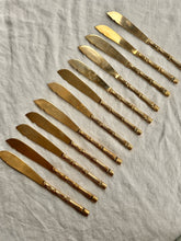 Load image into Gallery viewer, Vintage 1970s Bamboo Bronze Cutlery Set (133 pieces)