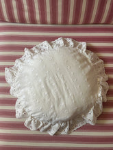 Load image into Gallery viewer, Vintage Round Shaped Embroidery Anglaise Cushion