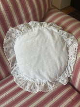 Load image into Gallery viewer, Vintage Round Shaped Embroidery Anglaise Cushion